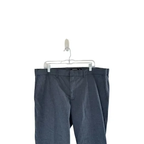 Nordstrom Men's Basic Blue Gray Tech Smart Slim Fit Dress Pants Size 40 x 32 - Picture 3 of 12